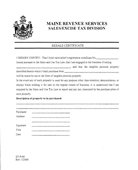 Download the Maine Sales Tax Form